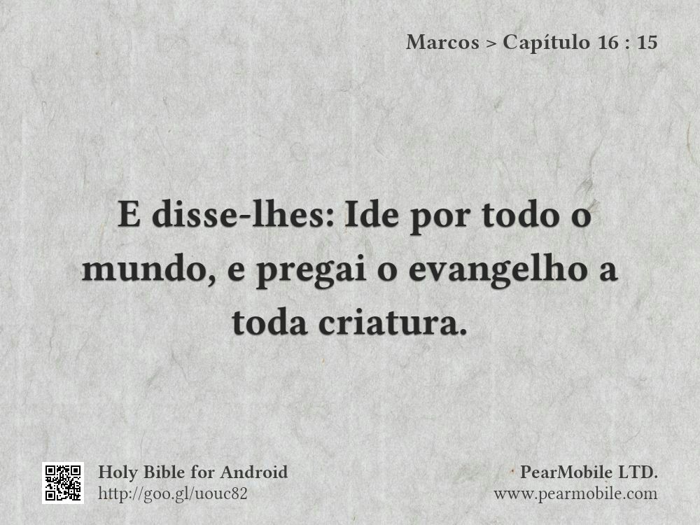 Marcos, Capítulo 16:15